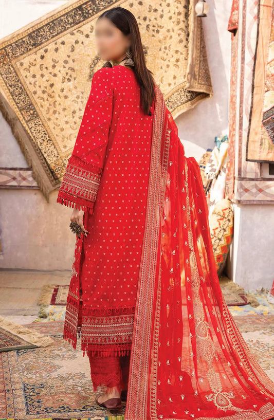 Johra Naqsh Embroidered Banarsi Jacquard Lawn Collection - JH 232