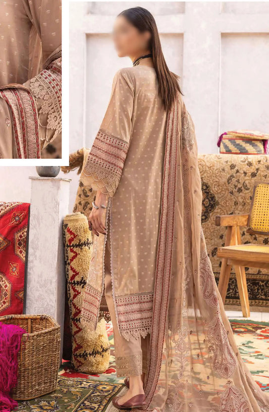 Johra Naqsh Embroidered Banarsi Jacquard Lawn Collection - JH 234