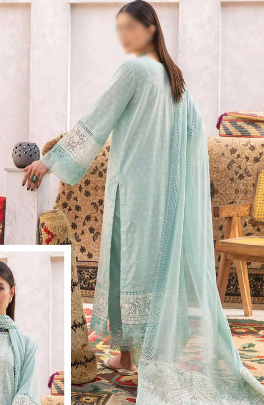 Johra Naqsh Embroidered Banarsi Jacquard Lawn Collection - JH 235