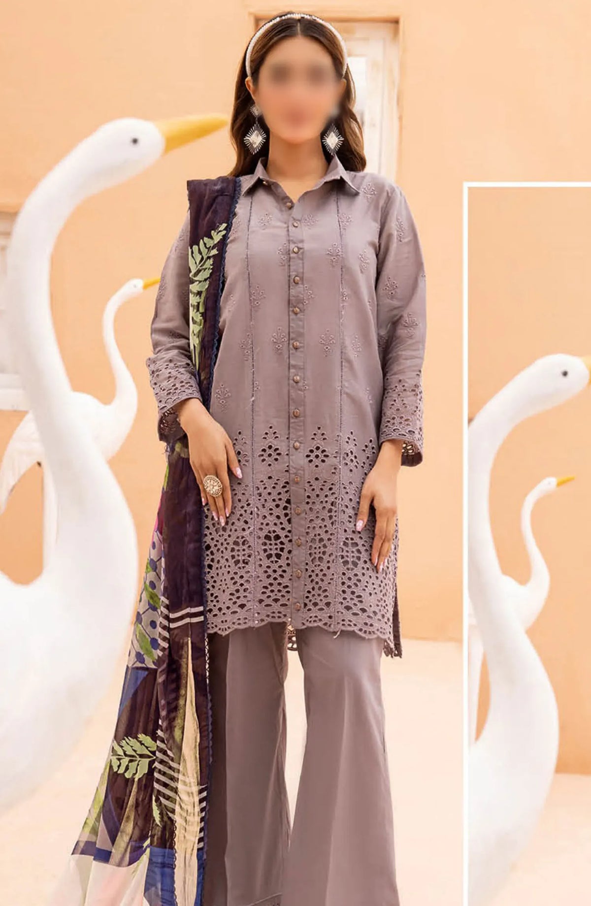 Johra Aaghaaz Chikankari Lawn Collection 2024 - JH 277