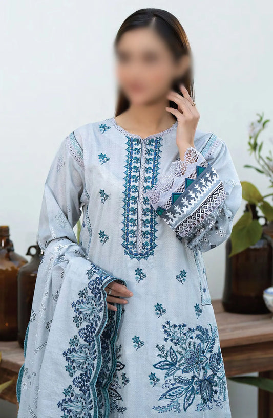 Johra Parwaaz Embroidered Printed Lawn Collection 2024 - JH 305