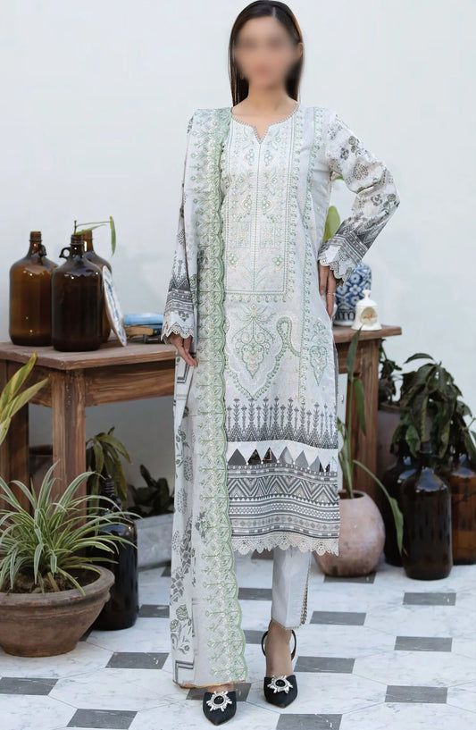 Johra Parwaaz Embroidered Printed Lawn Collection 2024 - JH 312