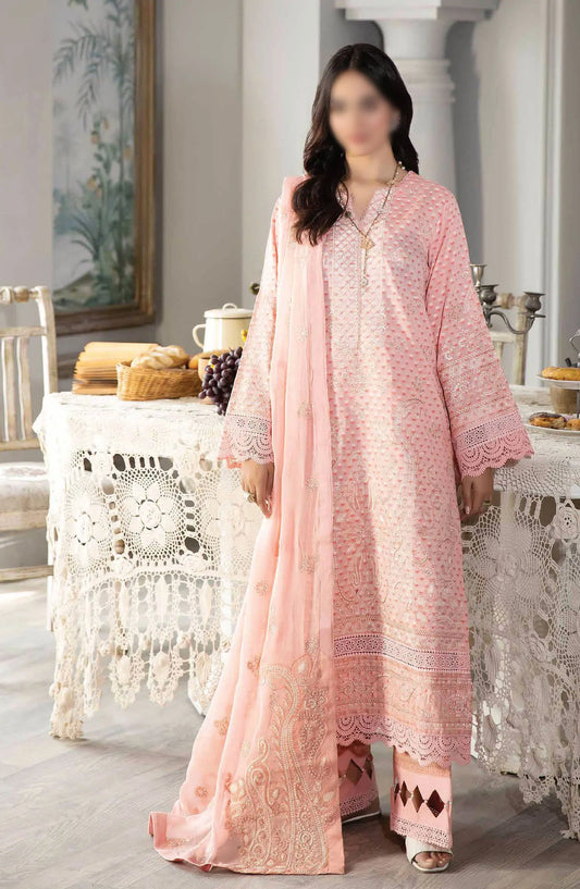 Johra Nasheman Embroidered Banarsi Jacquard Lawn Collection 2024 - JH 530