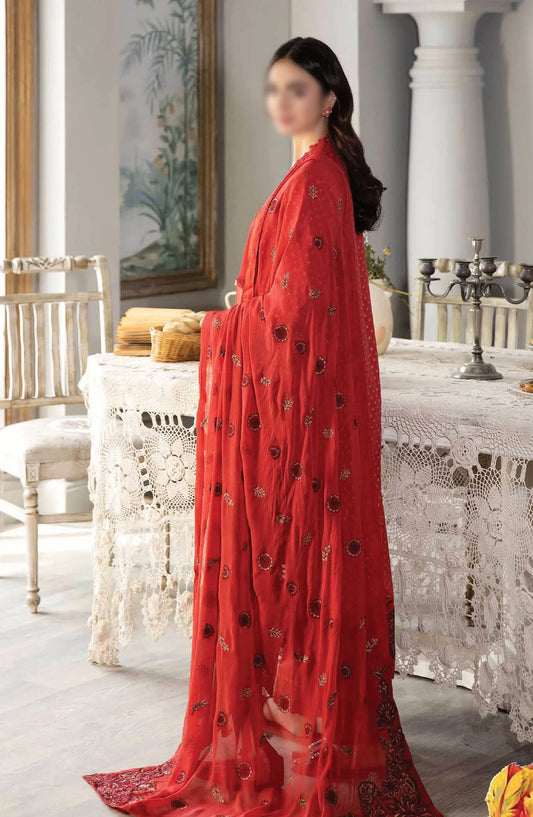 Johra Nasheman Embroidered Banarsi Jacquard Lawn Collection 2024 - JH 531