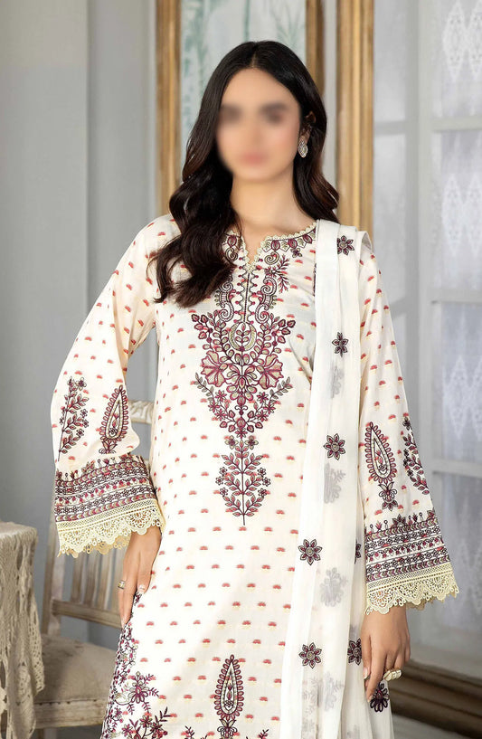 Johra Nasheman Embroidered Banarsi Jacquard Lawn Collection 2024 - JH 533