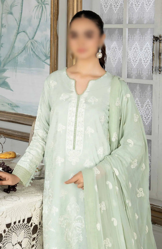 Johra Nasheman Embroidered Banarsi Jacquard Lawn Collection 2024 - JH 536