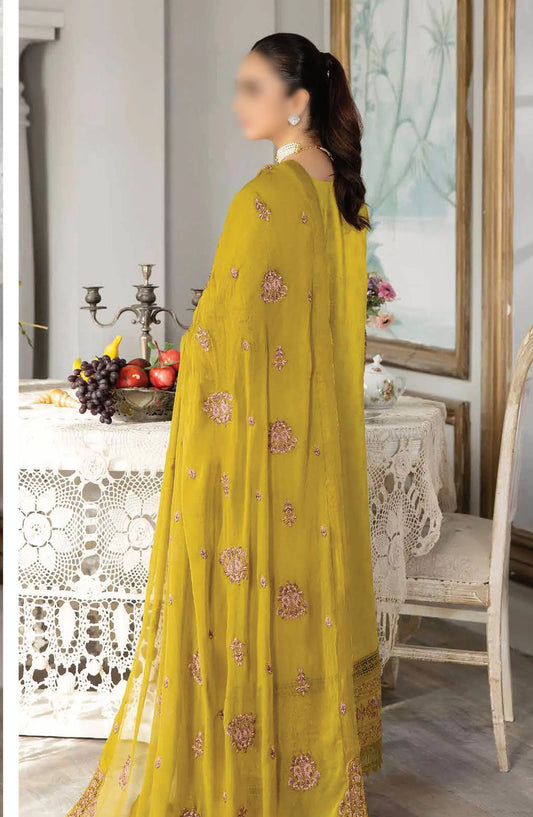 Johra Nasheman Embroidered Banarsi Jacquard Lawn Collection 2024 - JH 537