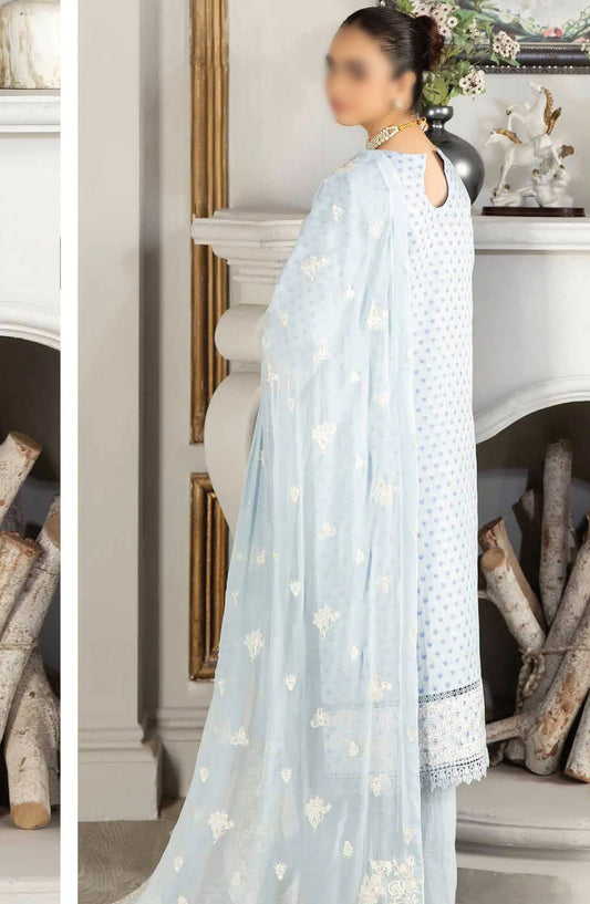 Johra Nasheman Embroidered Banarsi Jacquard Lawn Collection 2024 - JH 539