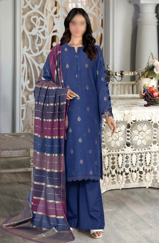Johra Mysa Banarsi Jacquard Lawn Collection 2024 - D 554