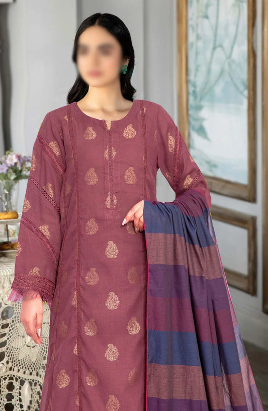 Johra Mysa Banarsi Jacquard Lawn Collection 2024 - D 555