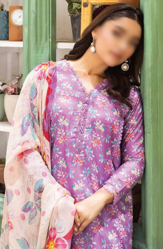 Johra Maneli Embroidered Printed Chikankari Lawn Collection 2024 - JH 952