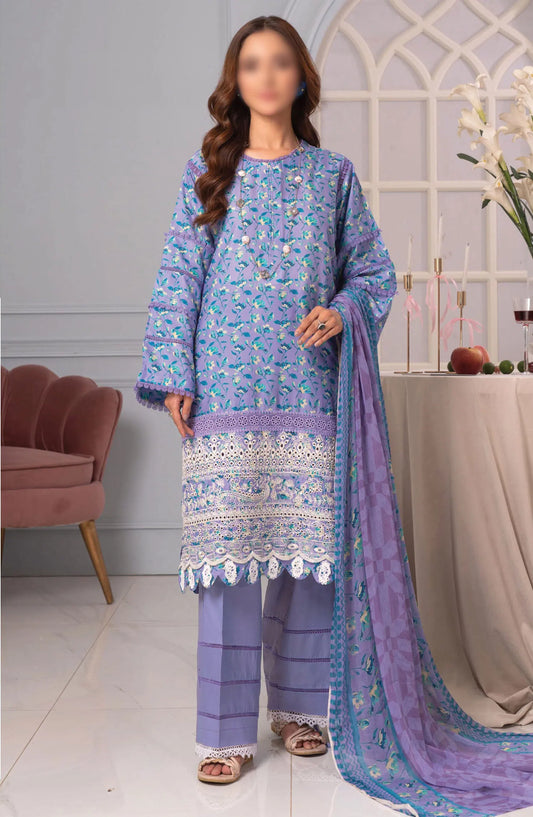 Johra Zoya Embroidered Printed Chikankari Lawn Collection 2024 - JH 981