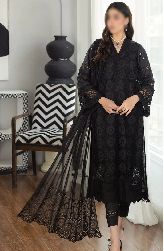 Johra Uzuri Chikankari Lawn Collection 2024 - JH 112