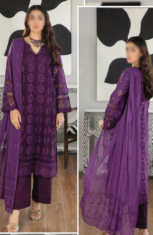 Johra Uzuri Chikankari Lawn Collection 2024 - JH 115