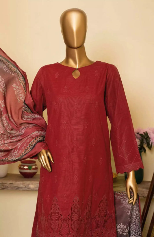 HZ Khaddar Embroidered Chikankari with Pashmina Shawl Collection - KCP-02