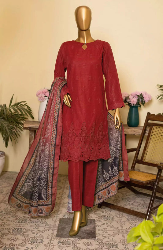 HZ Khaddar Embroidered Chikankari with Pashmina Shawl Collection - KCP-02