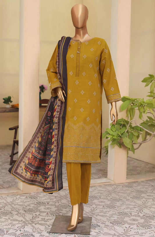 HZ Khaddar Embroidered Chikankari with Pashmina Shawl Collection - KCP-04