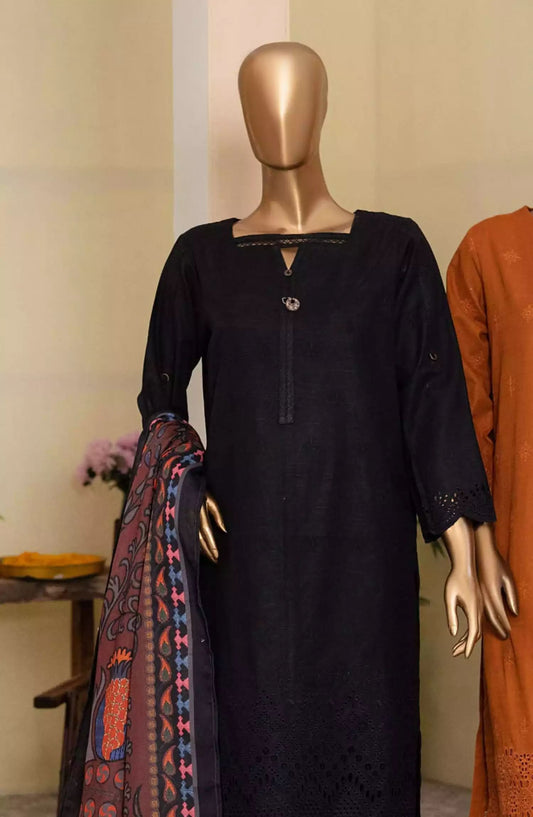 HZ Khaddar Embroidered Chikankari with Pashmina Shawl Collection - KCP-05