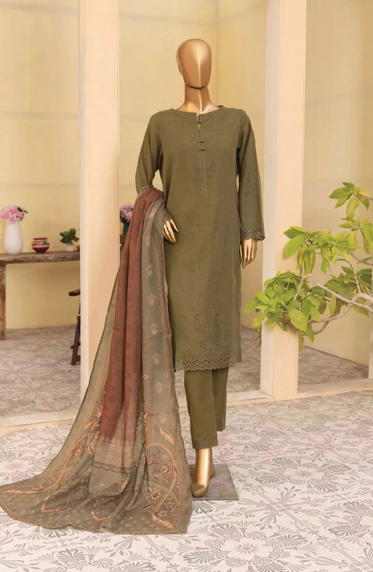 HZ Khaddar Embroidered Chikankari with Pashmina Shawl Collection - KCP-06