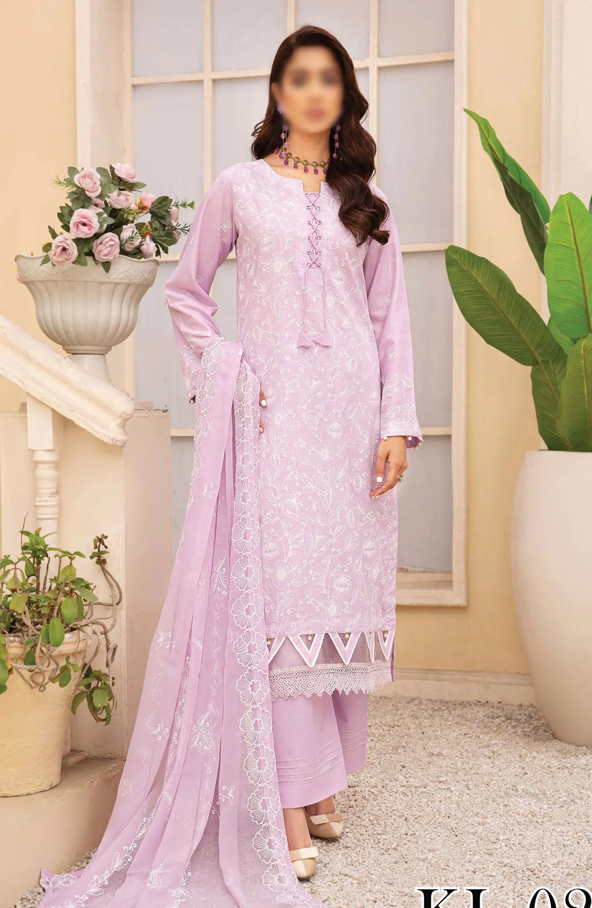 Lawnkaari by Khoobsurat Embroidered Lawn Collection 2024 - KL-02