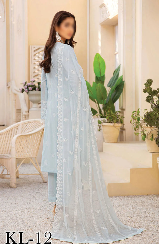 Lawnkaari by Khoobsurat Embroidered Lawn Collection 2024 - KL-12