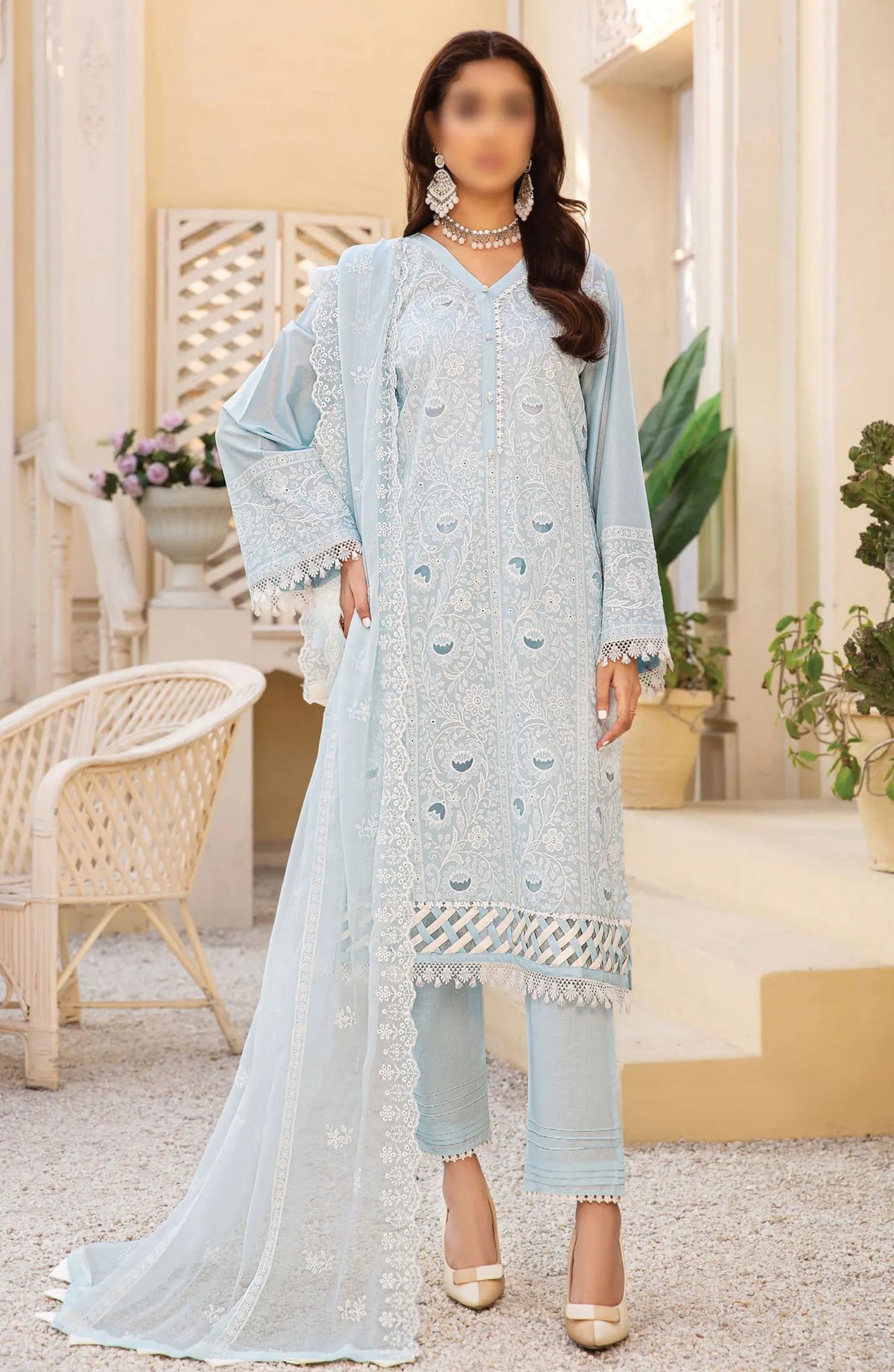 Lawnkaari by Khoobsurat Embroidered Lawn Collection 2024 - KL-12