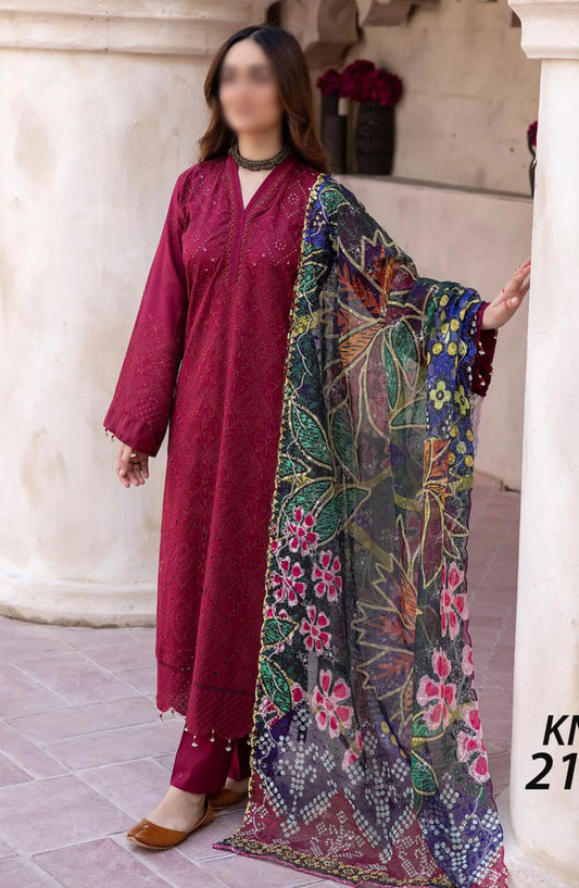 Nafasat By Khoobsurat Embroidered Lawn Collection - KN 212
