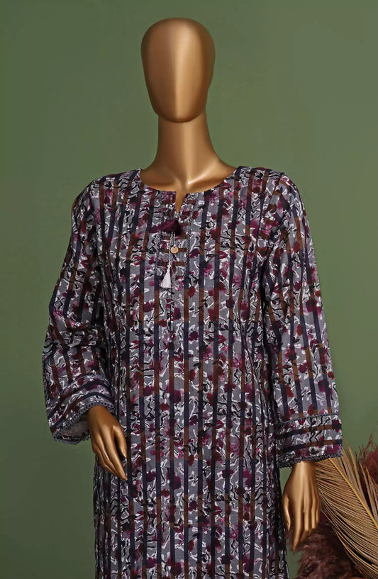 HZ Basics Printed Khaddar Co Ords RTW Vol 01 - KPC-903 STEEL GREY