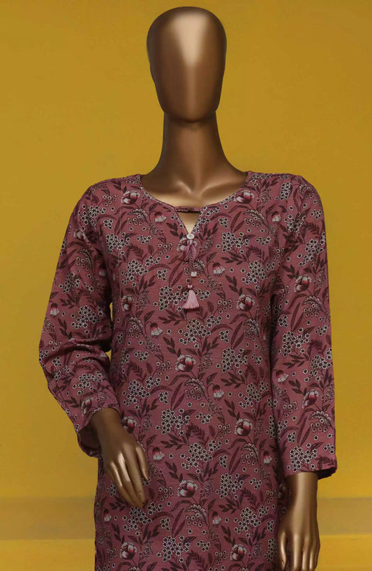 HZ Basics Printed Khaddar Co Ords RTW Vol 02 - KPC-910 DUSTY PINK