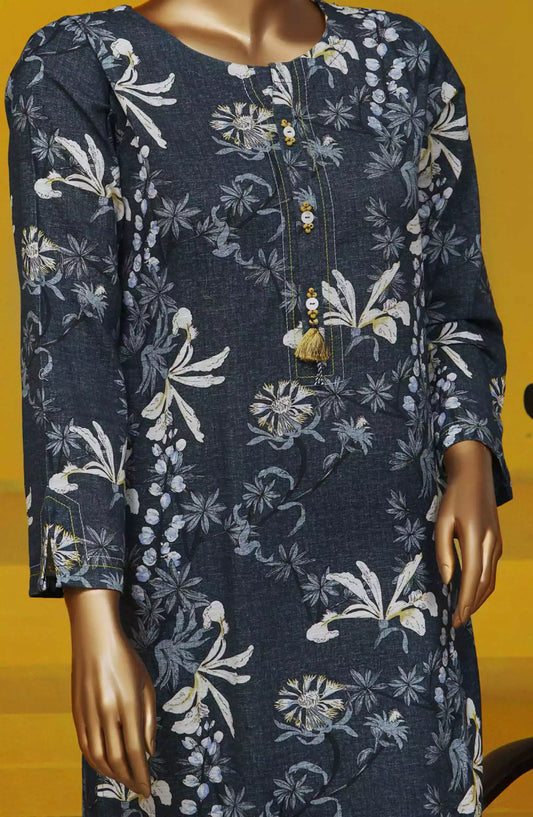 HZ Basics Printed Khaddar Co Ords RTW Vol 02 - KPC-911 DENIM BLUE