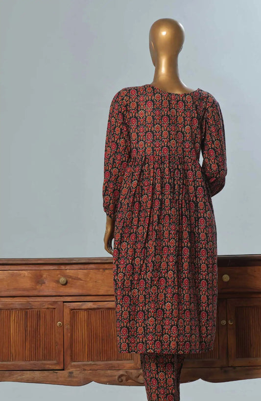 HZ RTW Fall Winter Prints 2 Pc Co Ords Collection - KPC 917 BLACK MULTI