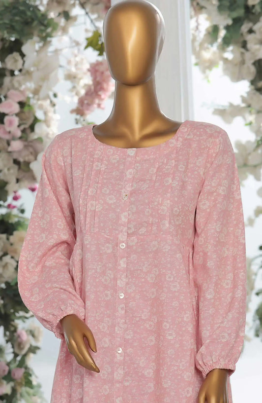 HZ Light Khaddar Frocks 2Pc Co Ords Vol 02-KPC 920 PASTEL PINK