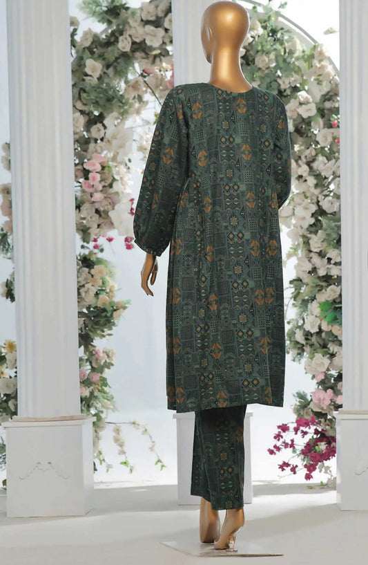 HZ Light Khaddar Frocks 2Pc Co Ords Vol 02-KPC 921 STEM GREEN