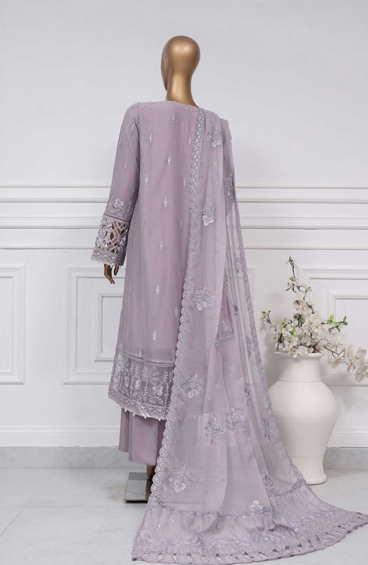 Afsanay by Sadabahar Embroidered Chiffon Stitched 3 Piece Suit - KR - 02 B - SD25AC - Lavender - Festive Collection