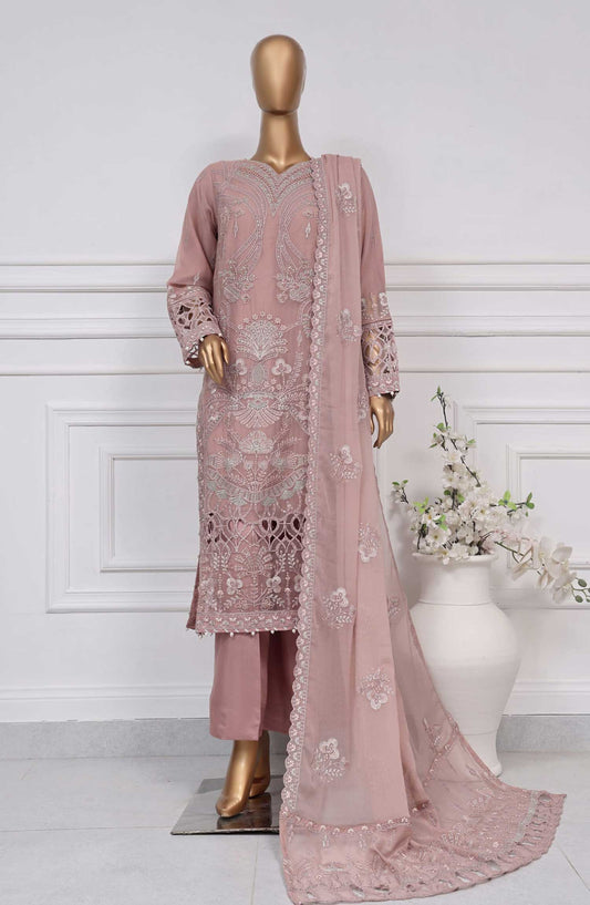 Afsanay by Sadabahar Embroidered Chiffon Stitched 3 Piece Suit - KR -02 A - SD25AC - Light Pink - Festive Collection