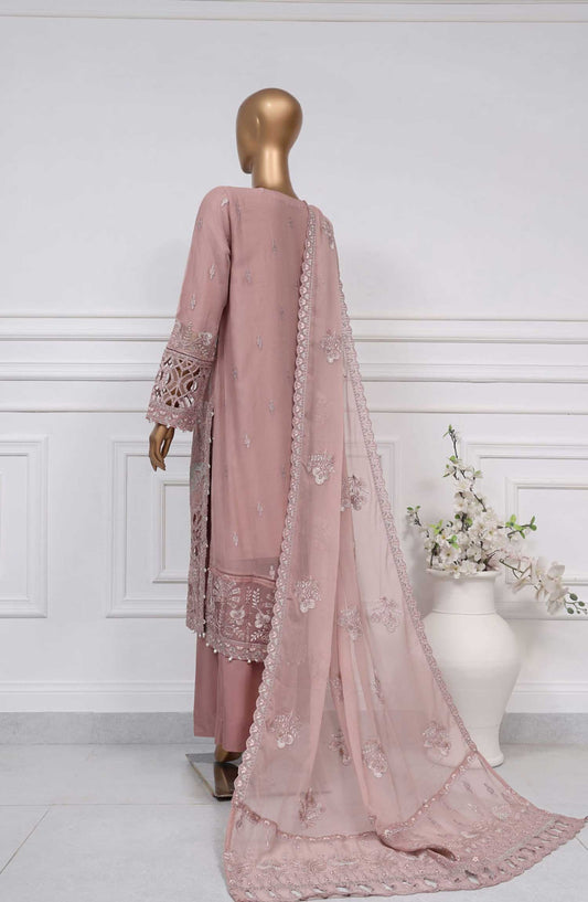 Afsanay by Sadabahar Embroidered Chiffon Stitched 3 Piece Suit - KR -02 A - SD25AC - Light Pink - Festive Collection