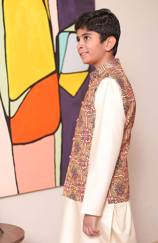 Real Image Kids Waist Coat and Prince Coat Collection 2024  - KW 123