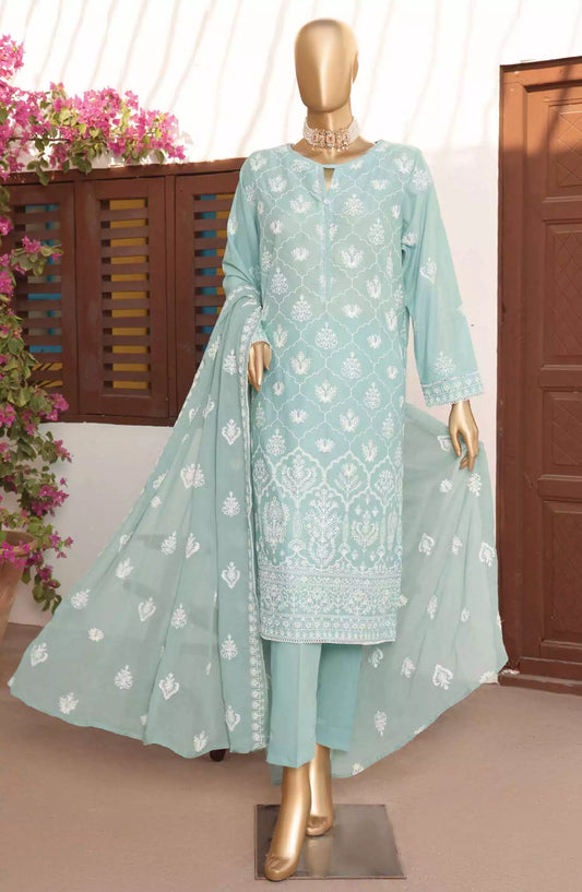 HZ Lucknowi Chikankari Embroidered Collection - LCE-08