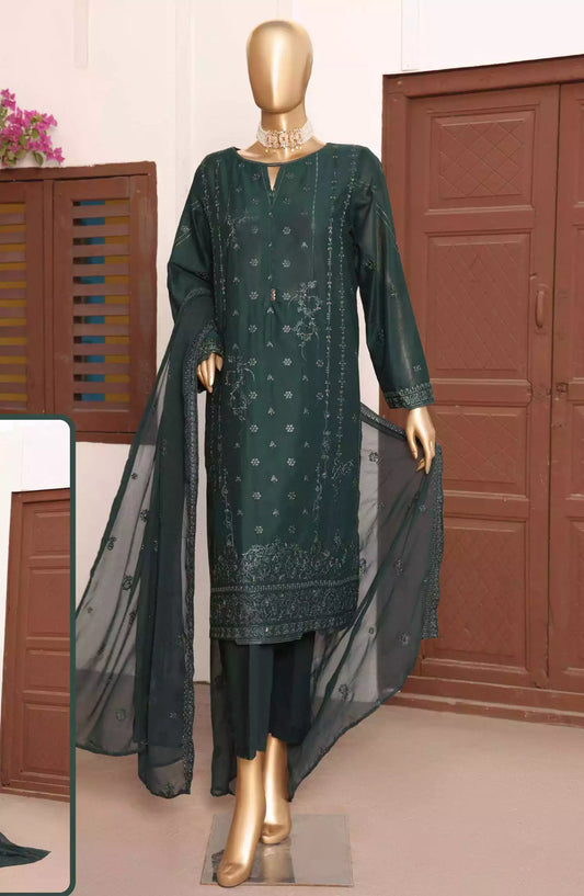 HZ Lucknowi Chikankari Embroidered Collection - LCE-13