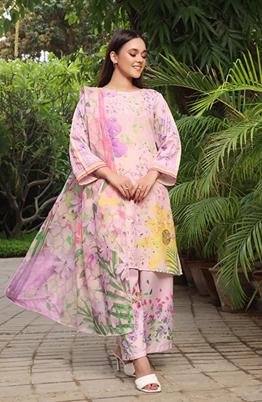 Nazmina Floret Luxury Swiss Lawn Collection - LD-05 Mellifluous