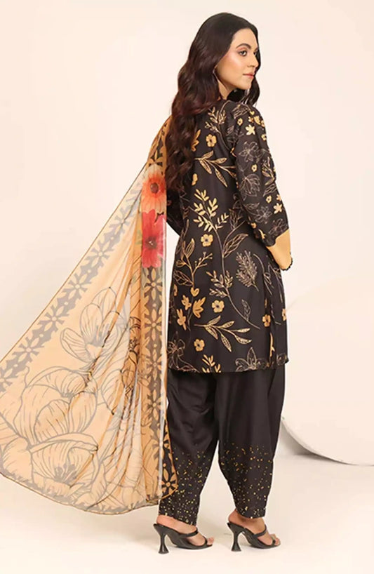 Nazmina Florent Luxury Swiss Lawn Collection - LD-18 Whispering Willow