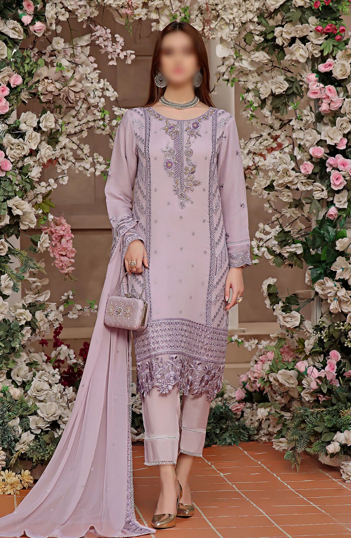 Guzel Hazel Formal 3 Piece Stitched Collection - LILY
