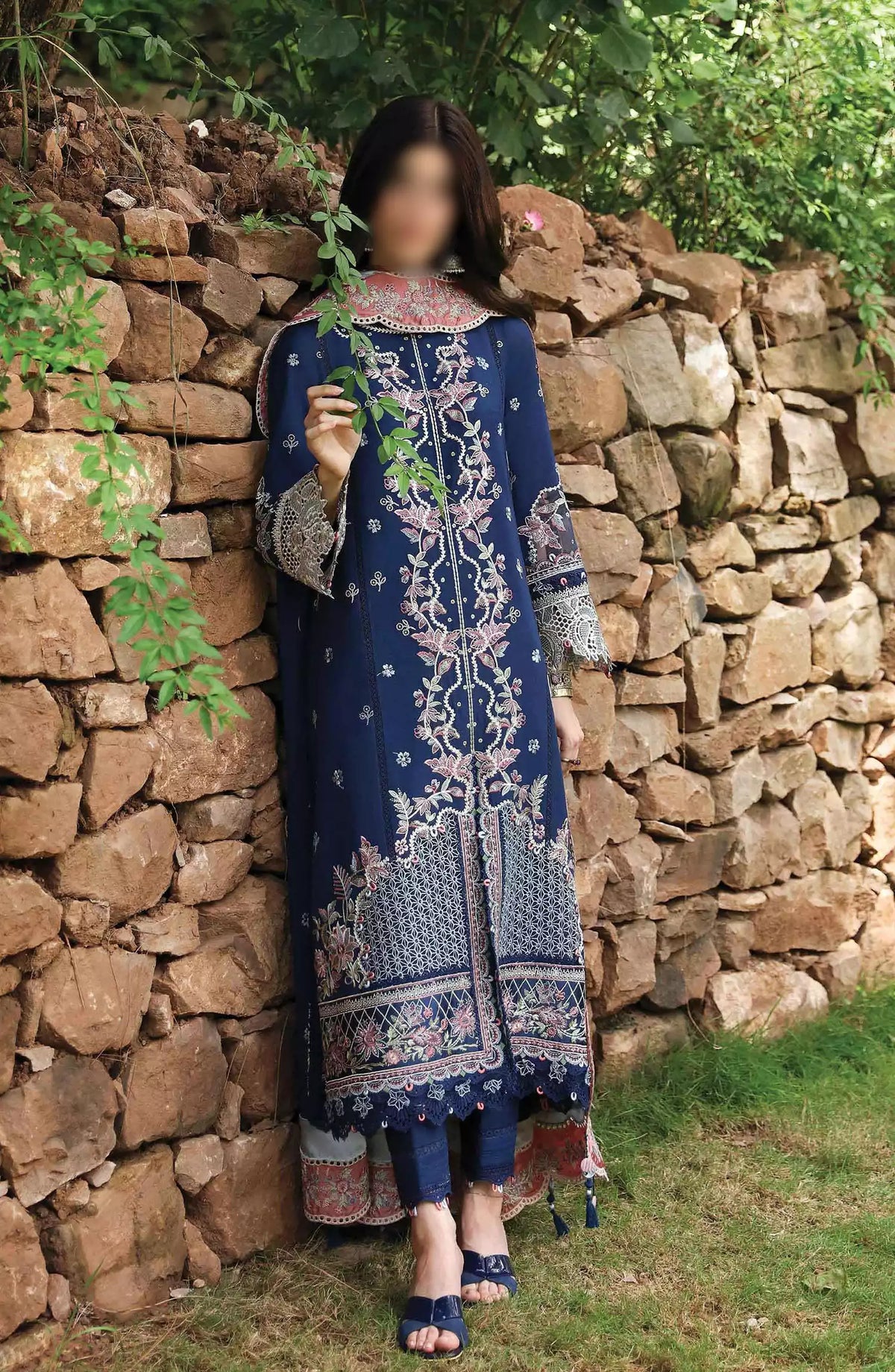 Qalamkar Qlinekari Winter Linen Unstitched Collection 2024 - LM 06 CADHLA