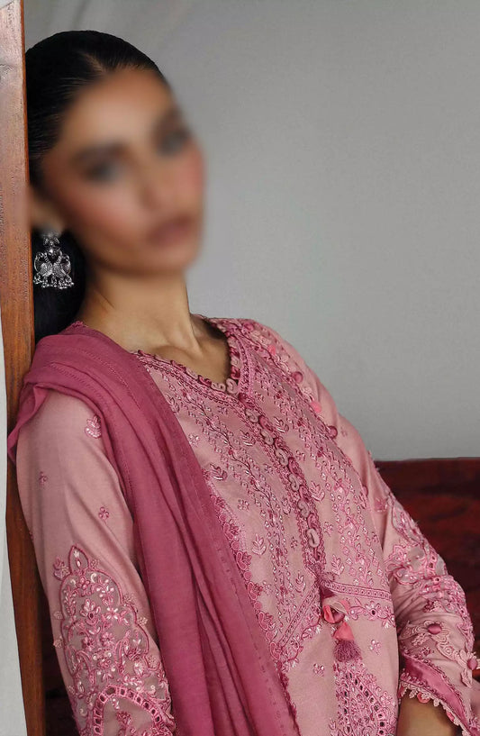 Qalamkar Qlinekari Winter Linen Unstitched Collection 2024 - LM 12 KEIRA