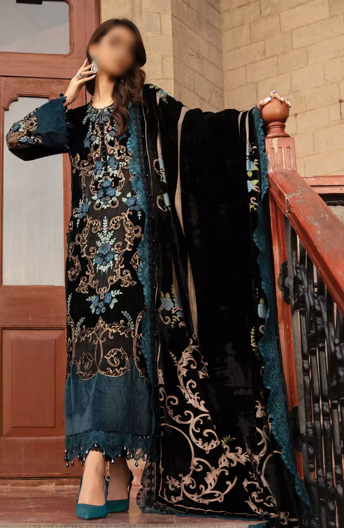 Maria B Unstitched Winter Luxe Collection 2024 - LN-1208