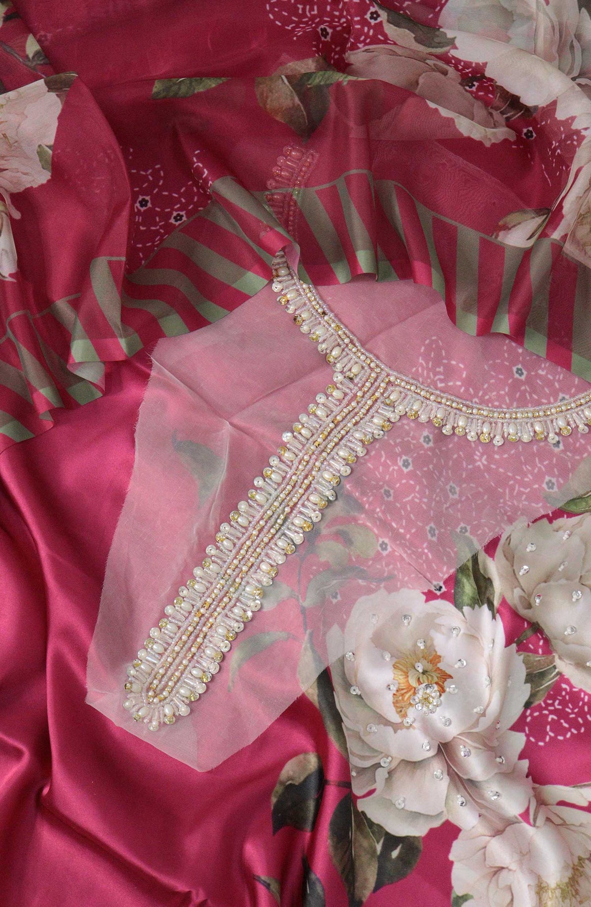 Silky Apparels Unstitched Digital Printed and Embroidered Collection - LU Silk 03