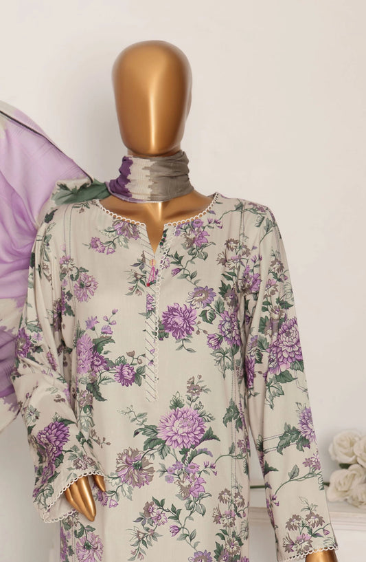 HZ Linen Wintry Digital Printed Collection - LWP 1061