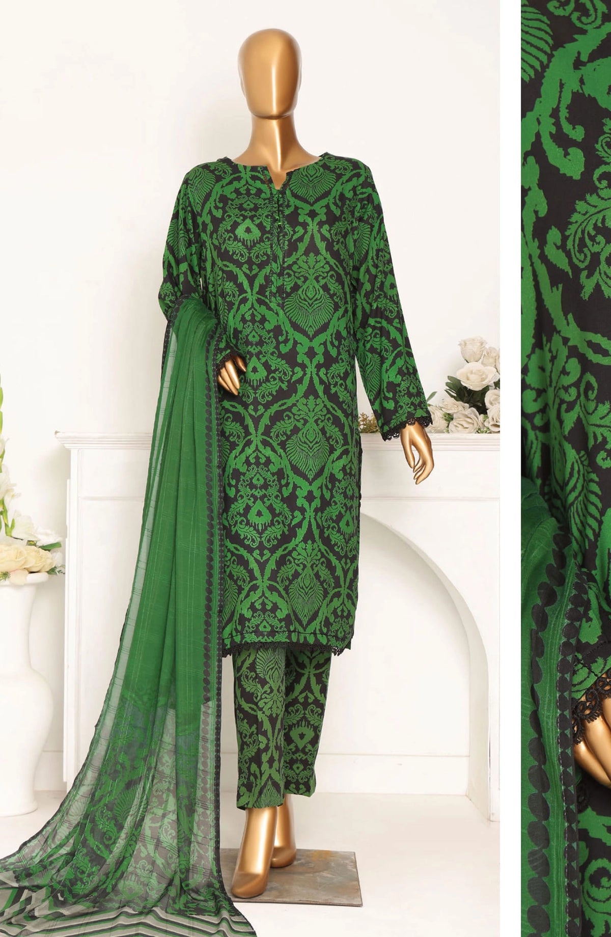 HZ Linen Wintry Digital Printed Collection - LWP 1063