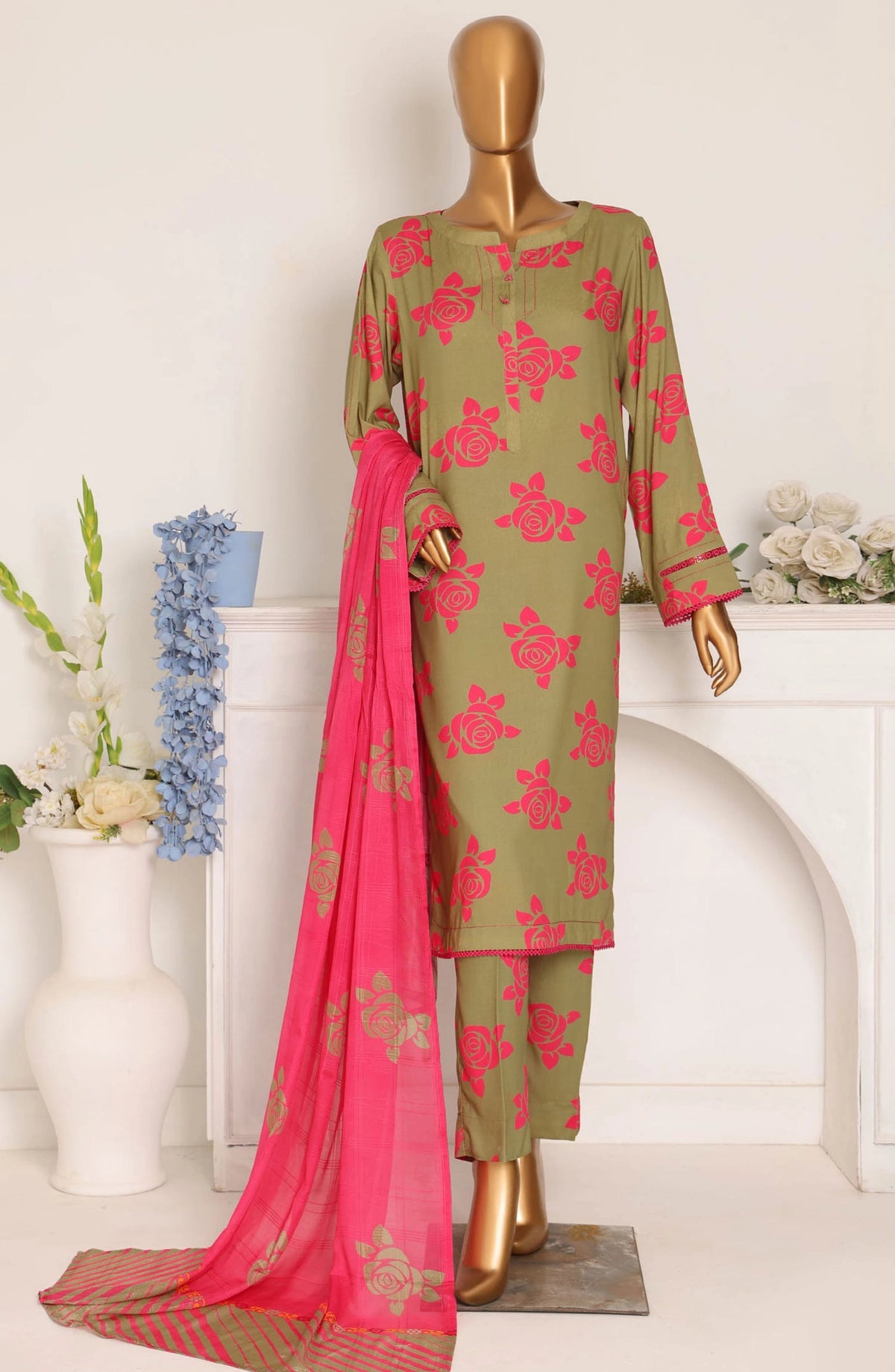 HZ Linen Wintry Digital Printed Collection - LWP 1064