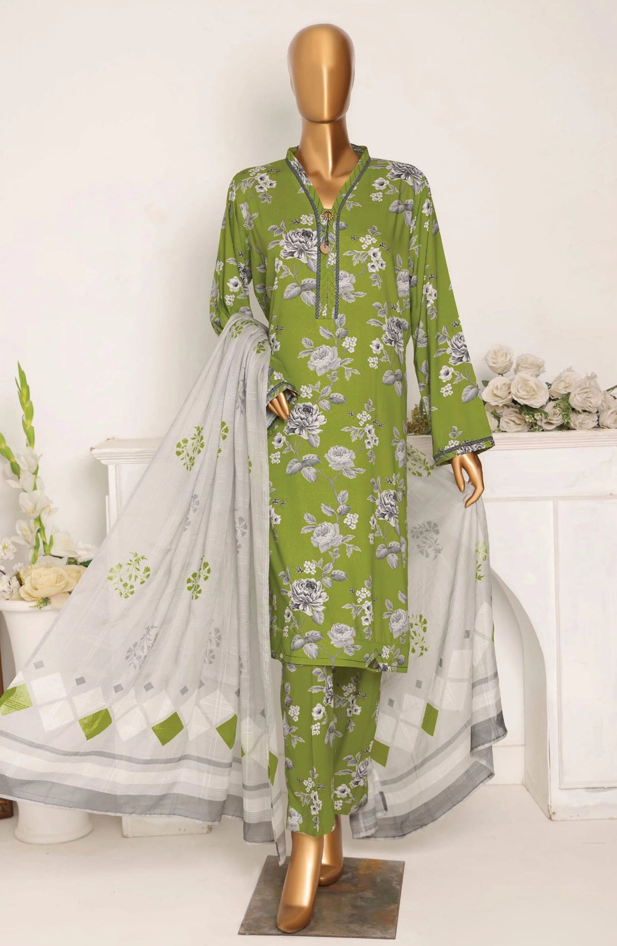 HZ Linen Wintry Digital Printed Collection - LWP 1065